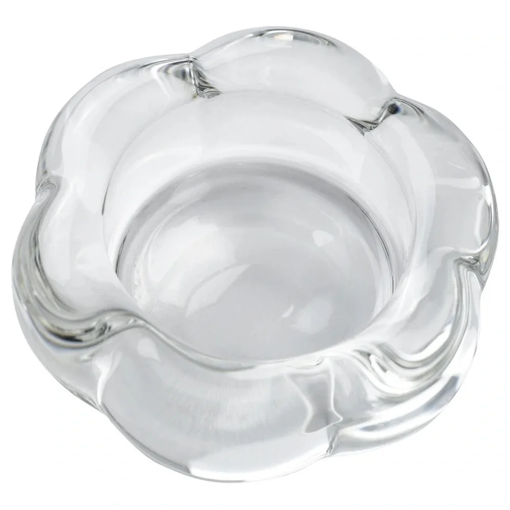 Elegant Glass Tealight Candle Holders - Set of 4